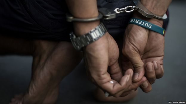 symbolic picture of arrest