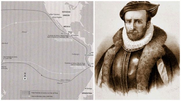 Álvaro de Mendaña y su viaje