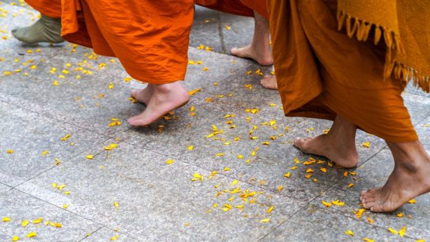 Monjes en el sur de Vietnam