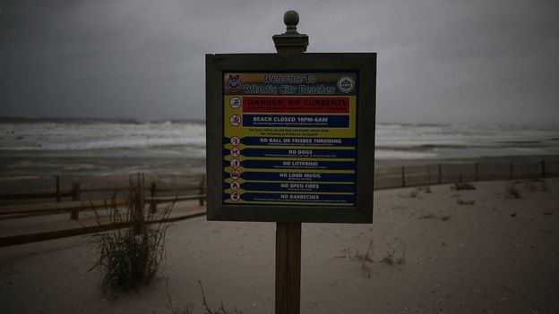 Aviso de alerta de corrientes resaca