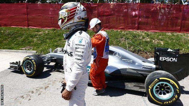Lewis Hamilton out of Spanish grand prix