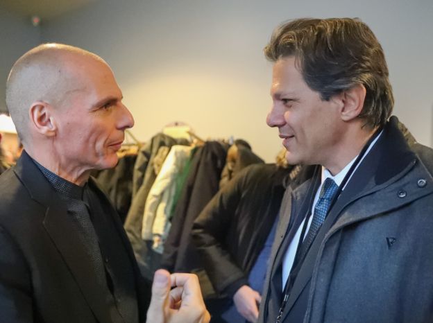 Yanis Varoufakis y Fernando Haddad