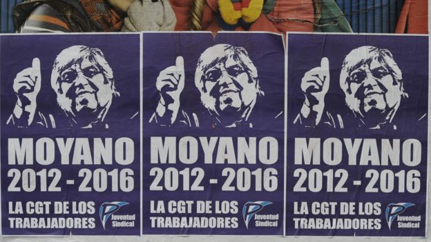 Carteles de Hugo Moyano