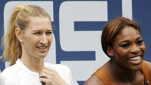 Steffi Graf and Serena Williams