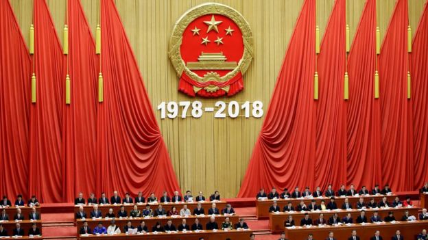 The audience of Xi Jinping's speech in the Great Hall of the People