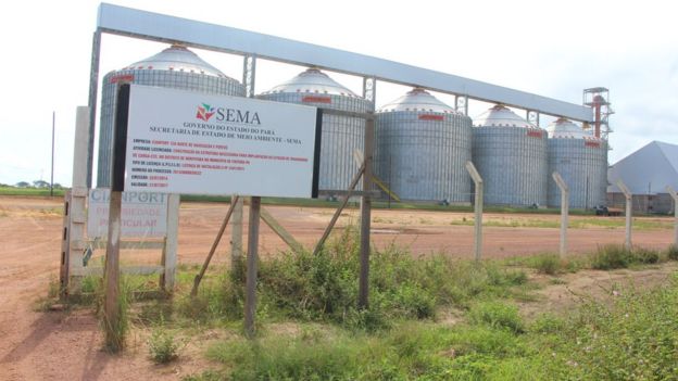 A estação de cargas da Cianport em Miritituba