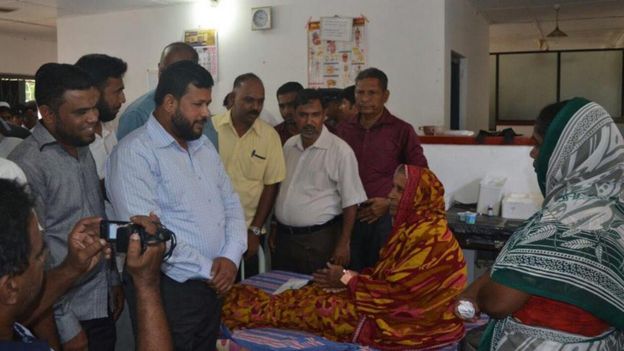 மத்திய அமைச்சர் ரிஷாத் பதியூதின் அந்த பகுதிக்கு விரைந்தார்