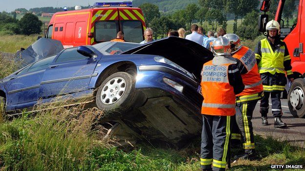 car crash in France