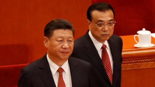 国家主席习近平和总理李克强