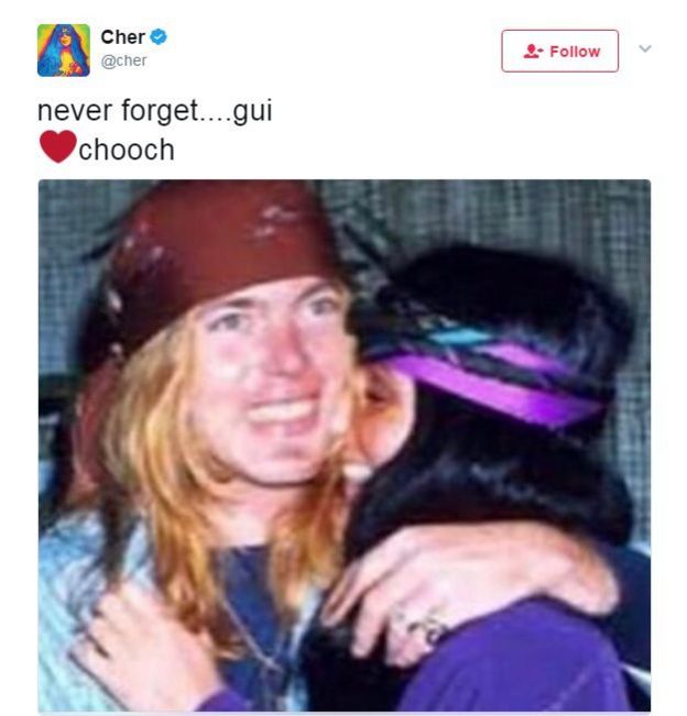 A picture of Cher and Allman together