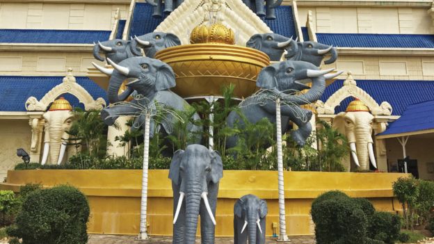 The Chinese casino resort in Laos