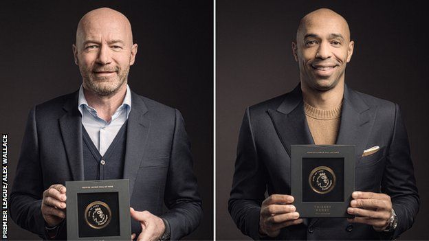 Alan Shearer (left) and Thierry Henry