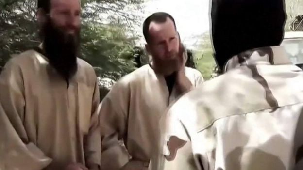 Imagem de McGown em vídeo da Al-Qaeda
