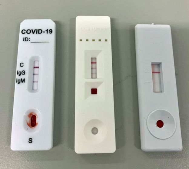 Three positive antibody finger-prick tests