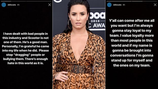 Demi Lovato Instagram story