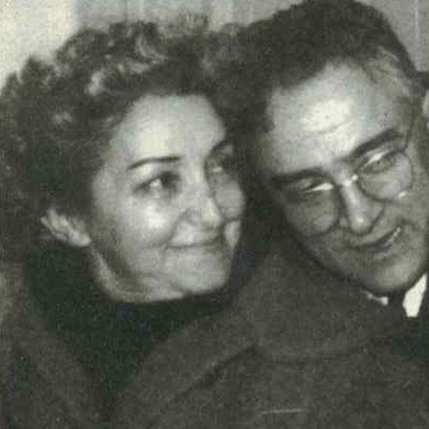 África de las Heras se casó en segundas nupcias con el espía italiano Valentín Marchetti.