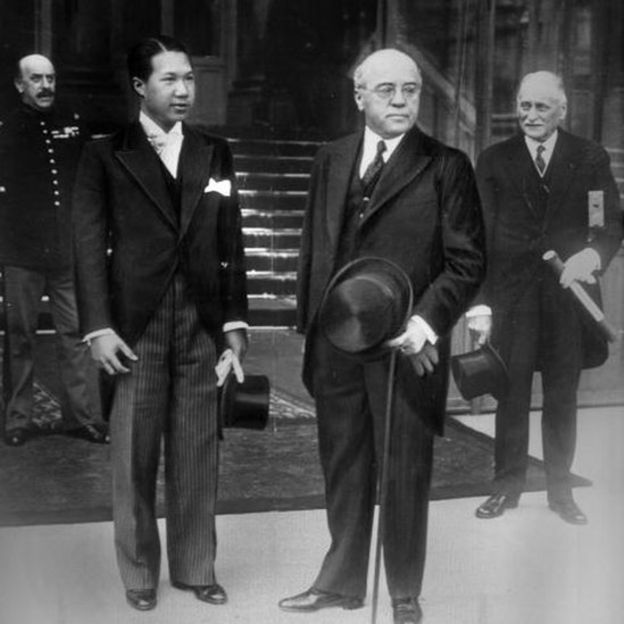 Hoàng đế Bảo Đại và Albert Sarraut tại Pháp năm 1933