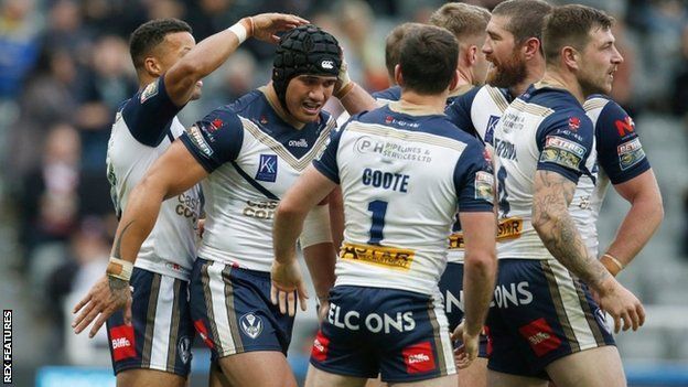Sione Mata'utia scored two of St Helens' tries against Catalans Dragons at St James' Park