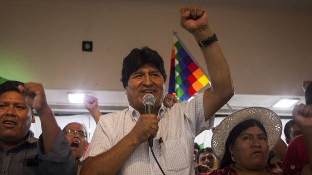 Evo Morales el domingo