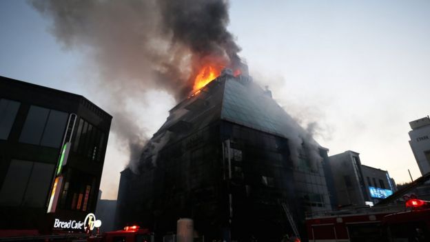 தென் கொரிய உடற்பயிற்சிக் கூடத்தில் தீ: 29 பேர் பலி