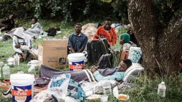 Baadhi ya raia wa kigeni waliofurushwa kutoka katika makaazi yao nchini Afrika Kusini