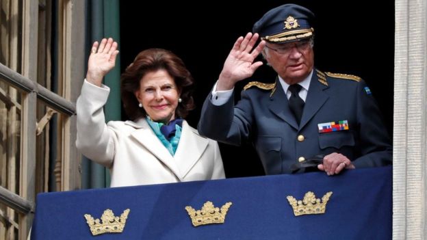 Carlos XVI Gustavo y Silvia, reyes de Suecia