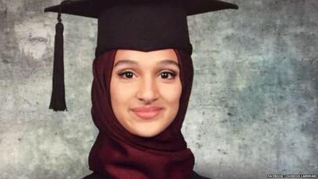 Sondos Lamrhari's high-school graduation photo