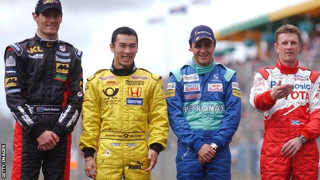 Mark Webber, Takuma Sato, Felipe Massa and Allan McNish