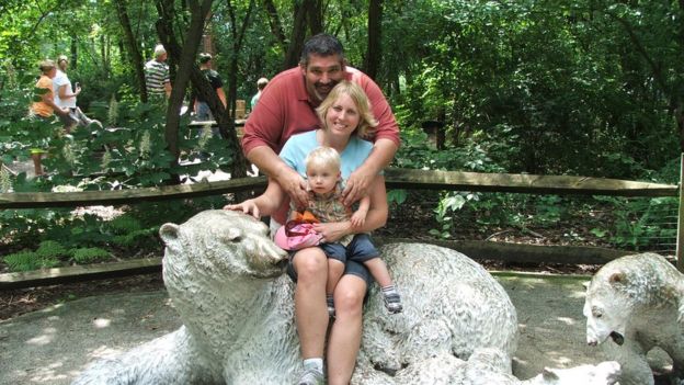 Miles Harrison with wife Carol and son Chase