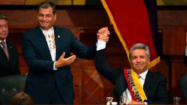 Rafael Correa y Lenín Moreno