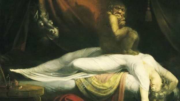 Hồi 1781, Henry Fuseli đã đưa ra ý tưởng theo đó cho rằng có con quỷ ngồi lên ngực người bị bóng đè, qua bức họa Ác Mộng