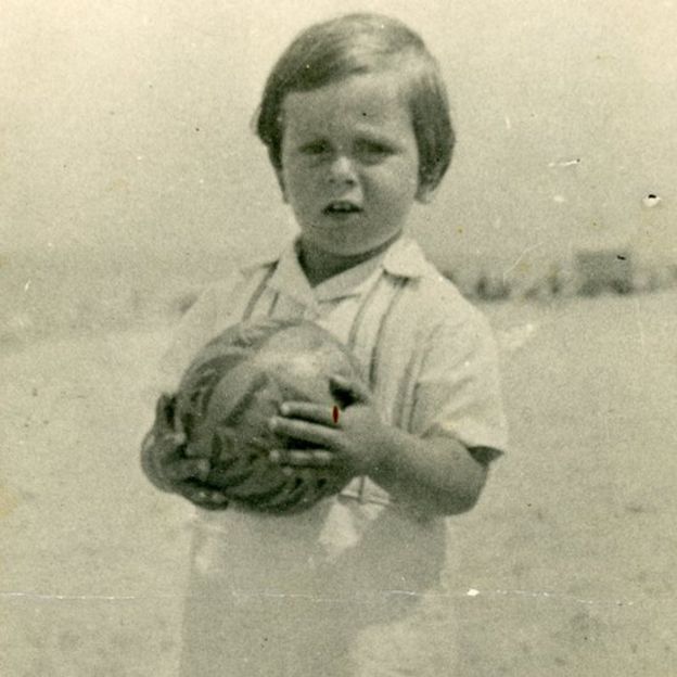 Henri Dyner antes de que su familia huyera de Bélgica