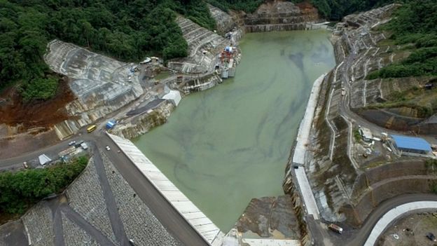 Represa desde el aire