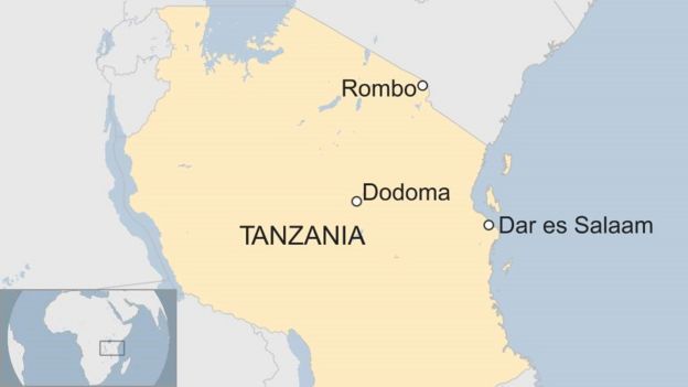 Map of Tanzania