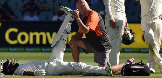 India batsman Cheteshwar Pujara was given pickle juice - and a more traditional massage - when he cramped up during a long innings in scorching temperatures in Australia last month