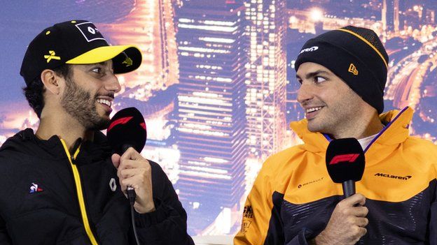 Daniel Ricciardo and Carlos Sainz