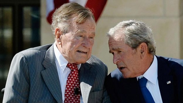 George Bush padre y George Bush hijo