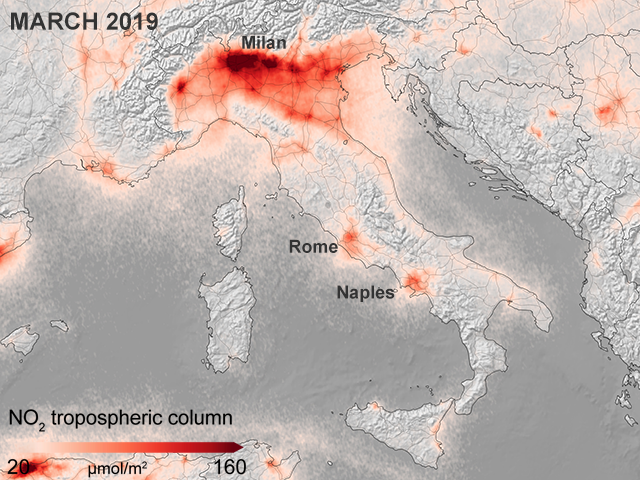 Los bloqueos continúan suprimiendo la contaminación europea - Coronavirus en Italia - Sanidad, restricciones de viaje, PLF - Forum Italia