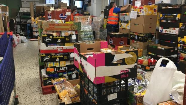 Banco de alimentos en Madrid