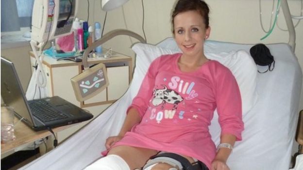 Barry mum's pay out six years after losing leg on holiday - BBC News