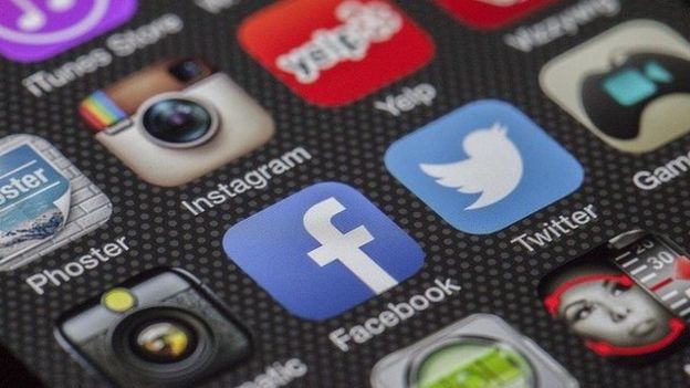 Aplicaciones en un teléfono celular