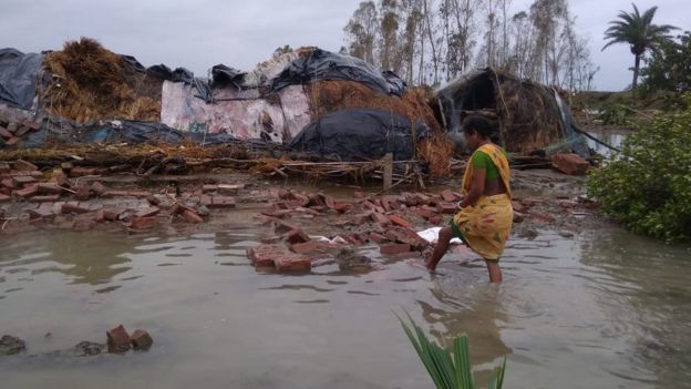 Cyclone Amphan has destroyed many houses in the region