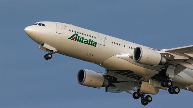 Avión de Alitalia