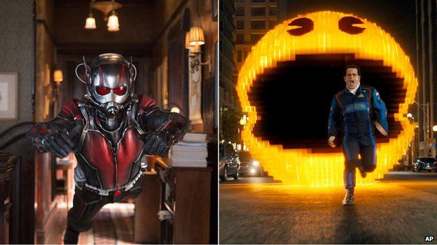 Ant-Man edges out Pixels at US box office - BBC News