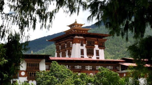 Templo en Bután.