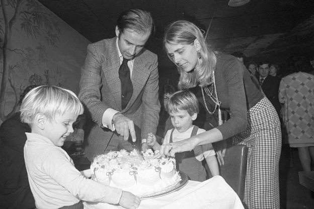 Biden with wife Neilia in 1972