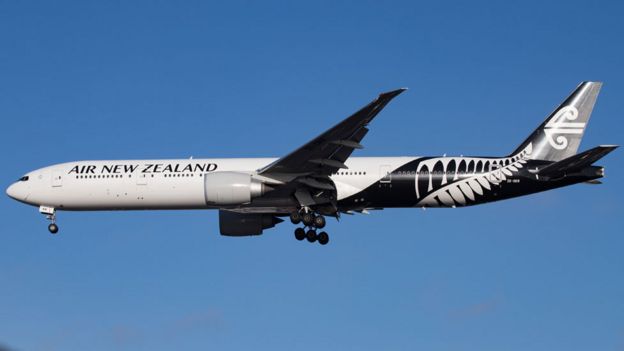 Un vuelo de Aire New Zealand