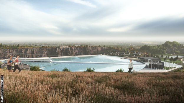 Image of proposed surf park