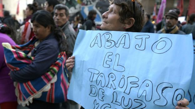 Protesta por tarifazo