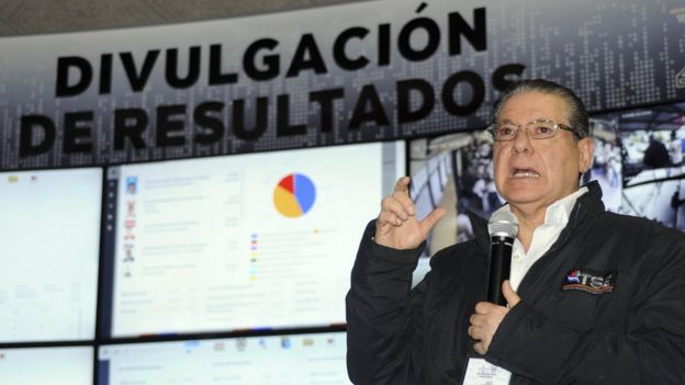 El presidente del TSE de Honduras, David Matamoros